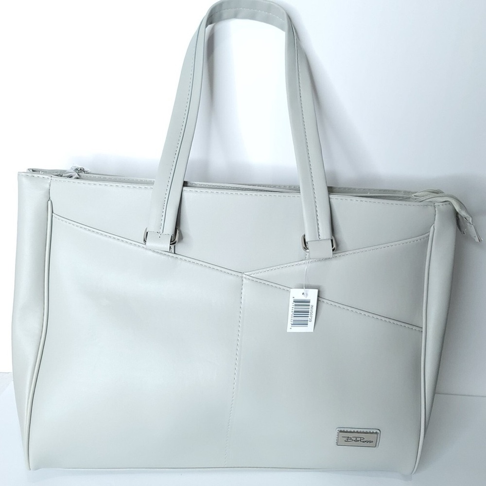 Bella Russo Gray Extra Large Laptop Tote Bag